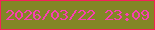 文字の大きさ：1、枠の色：f52159、背景の色：838626、文字の色：f93fb1 無料ブログパーツのブログ時計