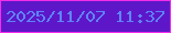 文字の大きさ：2、枠の色：f52cea、背景の色：5d17c9、文字の色：6084f8 無料ブログパーツのブログ時計