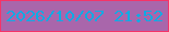 文字の大きさ：4、枠の色：f53468、背景の色：a966ab、文字の色：0fabe4 無料ブログパーツのブログ時計