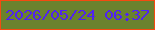 文字の大きさ：5、枠の色：f54a10、背景の色：6b822e、文字の色：5022f1 無料ブログパーツのブログ時計