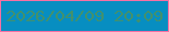 文字の大きさ：5、枠の色：f570a3、背景の色：078ec1、文字の色：42916d 無料ブログパーツのブログ時計