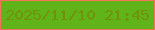 文字の大きさ：2、枠の色：f57459、背景の色：60b41a、文字の色：70930a 無料ブログパーツのブログ時計