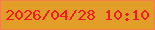 文字の大きさ：1、枠の色：f58047、背景の色：e19f2a、文字の色：ed1f23 無料ブログパーツのブログ時計