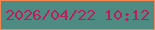 文字の大きさ：4、枠の色：f58651、背景の色：4e8b82、文字の色：b62159 無料ブログパーツのブログ時計
