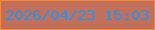 文字の大きさ：2、枠の色：f58939、背景の色：c16f5a、文字の色：2794e9 無料ブログパーツのブログ時計