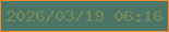 文字の大きさ：2、枠の色：f58c2f、背景の色：4b7567、文字の色：778a56 無料ブログパーツのブログ時計