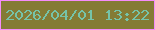 文字の大きさ：5、枠の色：f58cfa、背景の色：847b35、文字の色：76c3a8 無料ブログパーツのブログ時計