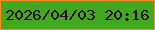 文字の大きさ：2、枠の色：f58d2e、背景の色：42a91e、文字の色：2b0930 無料ブログパーツのブログ時計