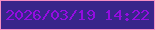 文字の大きさ：1、枠の色：f58fc3、背景の色：39258a、文字の色：940de0 無料ブログパーツのブログ時計