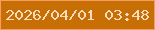 文字の大きさ：4、枠の色：f59e5f、背景の色：c76e04、文字の色：fddcbd 無料ブログパーツのブログ時計