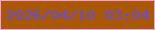 文字の大きさ：2、枠の色：f59ee5、背景の色：aa5804、文字の色：614de0 無料ブログパーツのブログ時計