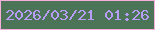 文字の大きさ：4、枠の色：f5afda、背景の色：4c7456、文字の色：b79df6 無料ブログパーツのブログ時計