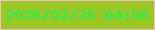 文字の大きさ：5、枠の色：f5c1c6、背景の色：9ac725、文字の色：1cf052 無料ブログパーツのブログ時計
