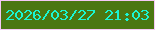 文字の大きさ：5、枠の色：f5c9f5、背景の色：4b7711、文字の色：1af6d3 無料ブログパーツのブログ時計