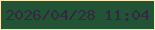 文字の大きさ：3、枠の色：f5edb9、背景の色：215334、文字の色：2f2a3e 無料ブログパーツのブログ時計
