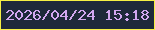 文字の大きさ：5、枠の色：f5f044、背景の色：1e293a、文字の色：d2a7f0 無料ブログパーツのブログ時計