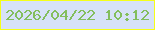 文字の大きさ：5、枠の色：f5ff19、背景の色：d7e2f8、文字の色：83be5d 無料ブログパーツのブログ時計