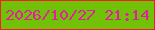 文字の大きさ：1、枠の色：f61c2d、背景の色：71c106、文字の色：e31fa0 無料ブログパーツのブログ時計