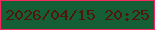 文字の大きさ：5、枠の色：f62a5d、背景の色：155f36、文字の色：501609 無料ブログパーツのブログ時計