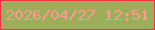 文字の大きさ：3、枠の色：f62e47、背景の色：9dae5b、文字の色：ff9994 無料ブログパーツのブログ時計