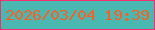 文字の大きさ：5、枠の色：f62f70、背景の色：4ab8b0、文字の色：fc5f23 無料ブログパーツのブログ時計