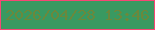文字の大きさ：4、枠の色：f64775、背景の色：399961、文字の色：6b883c 無料ブログパーツのブログ時計