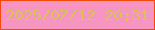 文字の大きさ：5、枠の色：f6480a、背景の色：f695c1、文字の色：d8c256 無料ブログパーツのブログ時計