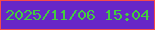 文字の大きさ：5、枠の色：f64a4a、背景の色：6826c7、文字の色：43cc3f 無料ブログパーツのブログ時計