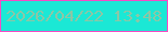 文字の大きさ：4、枠の色：f64bc5、背景の色：1be8d5、文字の色：8bc7a6 無料ブログパーツのブログ時計