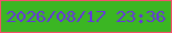 文字の大きさ：1、枠の色：f64f6c、背景の色：3bb623、文字の色：6735de 無料ブログパーツのブログ時計