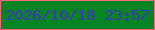 文字の大きさ：2、枠の色：f66678、背景の色：078522、文字の色：4133c4 無料ブログパーツのブログ時計