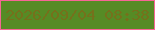 文字の大きさ：3、枠の色：f66695、背景の色：568b25、文字の色：75711c 無料ブログパーツのブログ時計