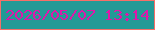 文字の大きさ：4、枠の色：f66f68、背景の色：239a96、文字の色：de17aa 無料ブログパーツのブログ時計