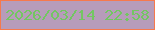 文字の大きさ：4、枠の色：f6794d、背景の色：b79cba、文字の色：73c662 無料ブログパーツのブログ時計