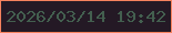 文字の大きさ：5、枠の色：f6825e、背景の色：241925、文字の色：435f4f 無料ブログパーツのブログ時計