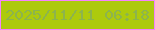文字の大きさ：5、枠の色：f683fe、背景の色：adca0d、文字の色：8cb44d 無料ブログパーツのブログ時計