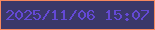 文字の大きさ：4、枠の色：f6885f、背景の色：3b3869、文字の色：6449d4 無料ブログパーツのブログ時計