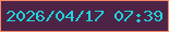 文字の大きさ：5、枠の色：f6896c、背景の色：4d2346、文字の色：1fd5dd 無料ブログパーツのブログ時計