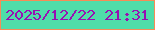 文字の大きさ：2、枠の色：f68c56、背景の色：4fdda9、文字の色：9810b2 無料ブログパーツのブログ時計