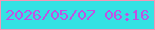 文字の大きさ：5、枠の色：f696b5、背景の色：34e2e3、文字の色：c052e3 無料ブログパーツのブログ時計