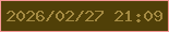 文字の大きさ：3、枠の色：f69896、背景の色：504008、文字の色：a48a42 無料ブログパーツのブログ時計
