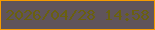 文字の大きさ：1、枠の色：f69b01、背景の色：60545a、文字の色：6a600f 無料ブログパーツのブログ時計