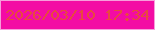 文字の大きさ：4、枠の色：f69ddb、背景の色：f30ca4、文字の色：e8493e 無料ブログパーツのブログ時計