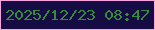 文字の大きさ：3、枠の色：f6a5e0、背景の色：150c44、文字の色：368c3b 無料ブログパーツのブログ時計