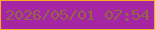 文字の大きさ：2、枠の色：f6ad25、背景の色：a625a2、文字の色：946645 無料ブログパーツのブログ時計