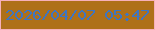文字の大きさ：1、枠の色：f6b0ba、背景の色：ae7019、文字の色：3d75c2 無料ブログパーツのブログ時計
