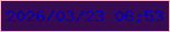 文字の大きさ：4、枠の色：f6b1d0、背景の色：380b51、文字の色：0600b0 無料ブログパーツのブログ時計