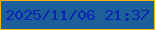 文字の大きさ：1、枠の色：f6b317、背景の色：1d5f99、文字の色：0b24b5 無料ブログパーツのブログ時計