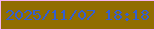 文字の大きさ：1、枠の色：f6b4f2、背景の色：916d01、文字の色：335ed1 無料ブログパーツのブログ時計