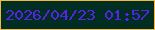 文字の大きさ：1、枠の色：f6b73f、背景の色：002e22、文字の色：5824e3 無料ブログパーツのブログ時計